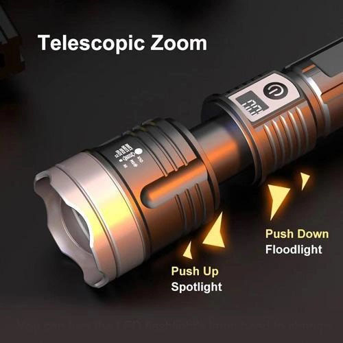 Ліхтар PLD-008 WHITE LASER LED PM10-TG, power bank, Ліхтарик тактичний акумуляторний ручний
