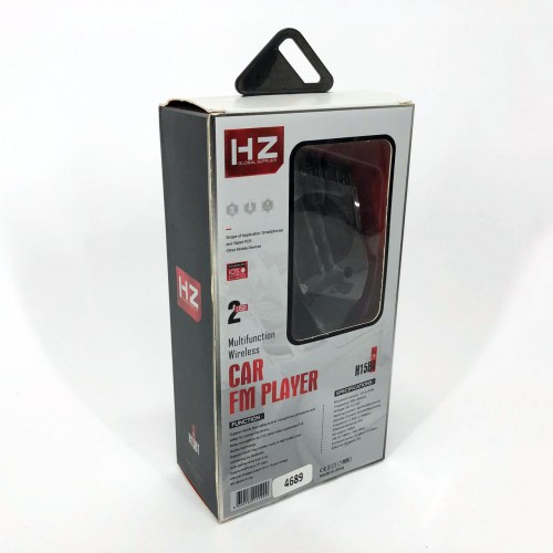 Автомобільний FM трансмітер модулятор H15 Bluetooth MP3, FM модулятор usb. Колір: чорний