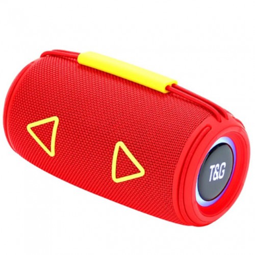Bluetooth-колонка TG657 з RGB підсвічуванням 1500 mAh, бездротова колонка портативна потужна. Колір: червоний