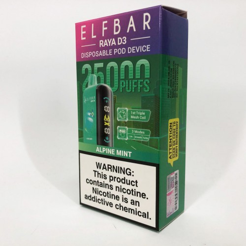Elf Bar Raya D3 25000. М'ята (Alpine Mint)