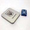 Дугова електроімпульсна USB Запальничка акумуляторна Україна металева коробка HL-446. Колір синій