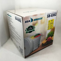 Сушіння сушарка електросушіння овочів та фруктів SeaBreaze SB-0302 4 секції 520Вт, 11л з регулюванням потужності