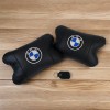 Авто подушки 2шт — набір BMW з натуральної шкіри, на підголівник у машину, Автомобільна подушка БМВ