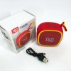 Портативна Bluetooth-колонка TG659 з ремінцем, Гучна блютуз колонка для вечірки. Колір: червоний