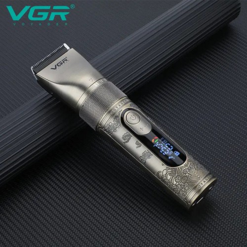 Акумуляторна машинка для стрижки VGR V-659, Машинка для стрижки волосся домашня підстригальна