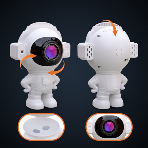 Зірковий 3D проектор Astronaut Bluetooth з пультом, Проектор нічний космонавт зоряне небо в дитячий
