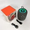 Портативна колонка TG655 5W з RGB підсвічуванням та ремінцем, Гучна блютуз колонка. Колір: сірий