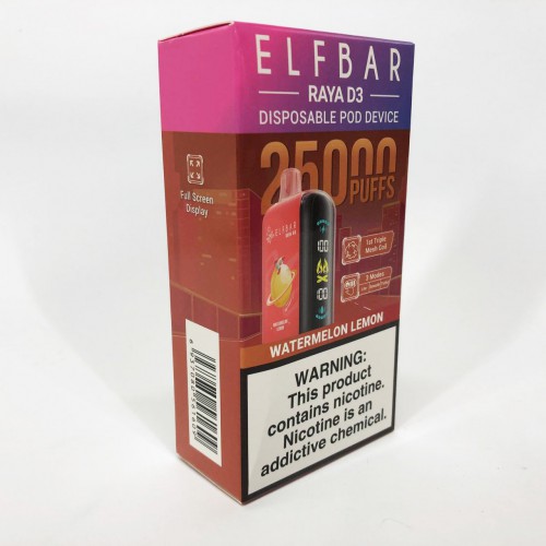 Elf Bar Raya D3 25000. Кавун Лимон (Watermelon Lemon)