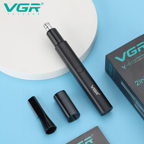 Тример для носа та вух VGR V-615, Тример для вусів, Електробритва з насадками для бороди