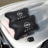 Набір автомобільних подушок 2шт для Opel, натуральна шкіра, стильні чорні підголівники Опель для авто