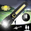 Кишеньковий ліхтарик Police TD-C82/C72-P50+COB оснащений світлодіодами, функцією зуму, вбудованим акумулятором