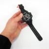 Годинник наручний чоловічий SKMEI 1586BK BLACK, водонепроникний чоловічий годинник, годинник спортивний. Колір: чорний