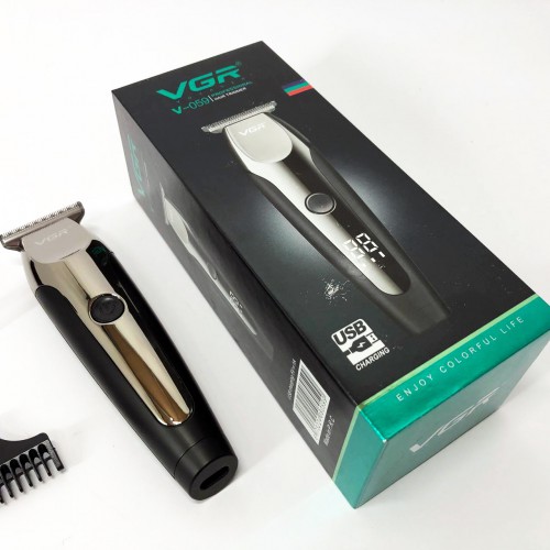 Акумуляторна машинка для стрижки VGR V-059, бездротова електробритва, машинка для стрижки для дому