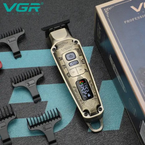 Професійна машинка для стрижки волосся триммер VGR V-901 з насадками, професійна електробритва
