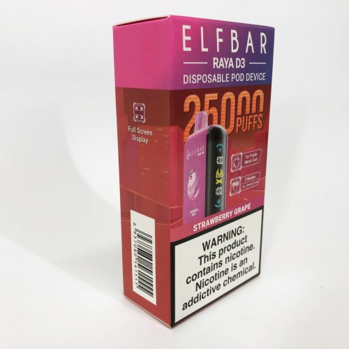 Elf Bar Raya D3 25000. Полуниця Виноград (Strawberry Grape)