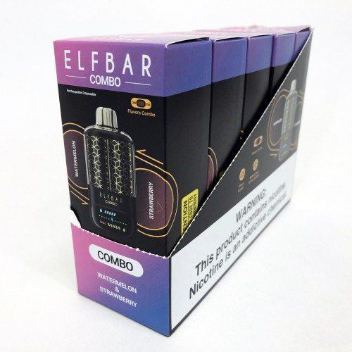 ELF BAR COMBO 25000. Перемикання смаків. Кавун / Полуниця (Watermelon / Strawberry)