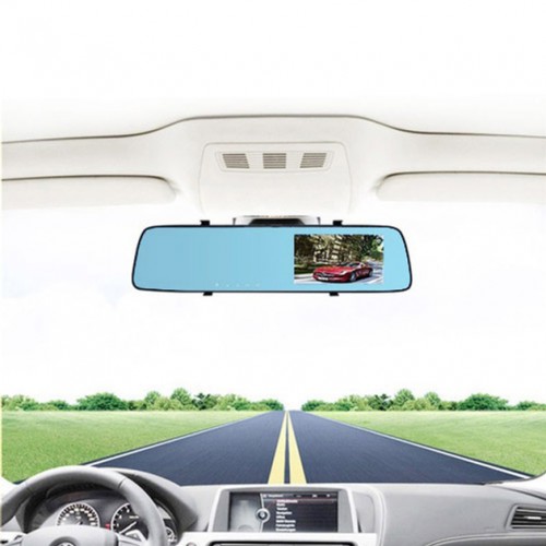 Автомобільний відеореєстратор-дзеркало L-9003 4,3" TOUCH SCREEN 2 камери 1080P Full HD