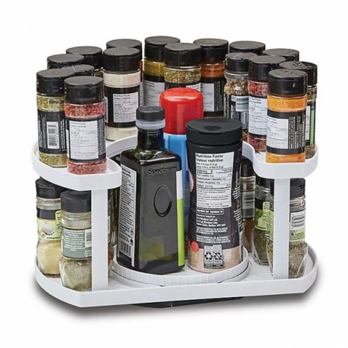 Спецівниця Spice Spinner Two-Tiered Spice Organizer, Поворотна підставка для спецій, Карусель для спецій