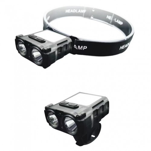 Ліхтар налобний SH-T808-2XPE-20SMD-white/red з датчиком руху, потужний налобний ліхтар для риболовлі