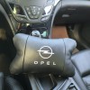 Набір автомобільних подушок 2шт для Opel, натуральна шкіра, стильні чорні підголівники Опель для авто