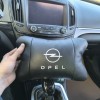 Набір автомобільних подушок 2шт для Opel, натуральна шкіра, стильні чорні підголівники Опель для авто
