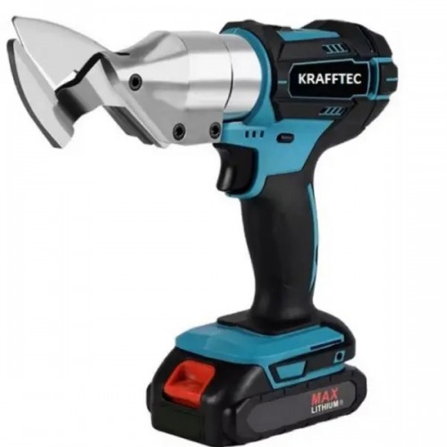 Ножиці акумуляторні по металу в кейсі Krafftec DJS130R, 2 акб 36V/5AP