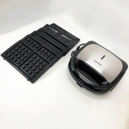 Мультимейкер Rainberg RB-5408 4 в 1 вафельниця, бутербродниця, ліщина, гриль 2200 Вт електрогриль