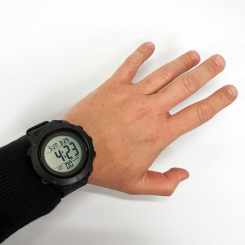 Годинник наручний чоловічий SKMEI 1508BKWT BLACK, годинник наручний електронний тактичний. Колір: чорний
