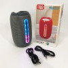 Портативна Bluetooth-колонка TG653 USB з ремінцем, гучна колонка для вечірки. Колір: сірий