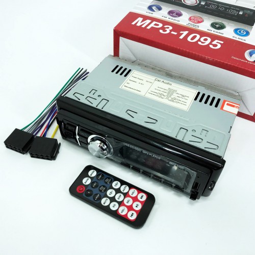 Автомагнітола MP3 1095/7336 BT ISO зі знімною панеллю 1DIN 4х50Вт, Автомагнітола стерео звук