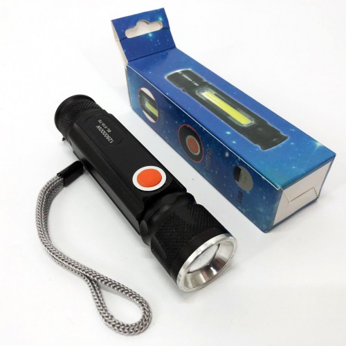 Ліхтарик портативний світлодіодний Police BL-516/616-T6-COB з USB-зарядкою, магнітом та функцією зуму