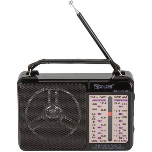 Портативний радіоприймач всехвильовий GOLON RX-607 AC, переносний приймач FM, FM-приймачі
