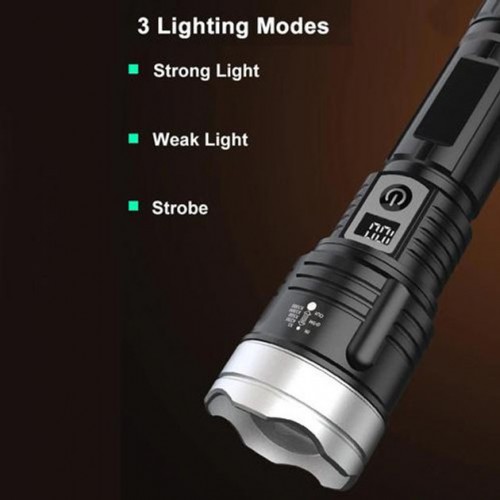 Ліхтар PLD-008 WHITE LASER LED PM10-TG, power bank, Ліхтарик тактичний акумуляторний ручний