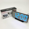 Годинник настільний дзеркальний VST-888Y-5 USB з синім циферблатом, Настільний годинник з підсвічуванням