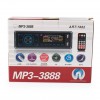 Автомагнітола MP3 3888 ISO 1DIN FM тюнер 4х50W сенсорний дисплей чорний, Bluetooth bluetooth магнітола