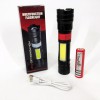 Ліхтар ручний акумуляторний PL-826-P70-COB(white+red), Портативний точковий ліхтар, Похідний ліхтарик