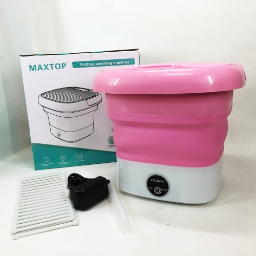 Пральна машина MAXTOP machine, Пральна машина для дачі без водопроводу. Колір: рожевий