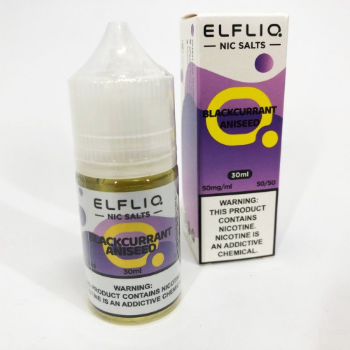 Рідина ELFLIQ 30мл 5%. Чорна Смородина Аніс (Blackcurrant Aniseed)