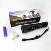 Ліхтар ручний акумуляторний PLD-11-4XPE(RGB), Кишеньковий ліхтар із usb зарядкою, Тактичний ліхтар police