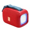 Портативна Bluetooth колонка TG339 5W з RGB підсвічуванням, Гучна блютуз колонка. Колір: червоний