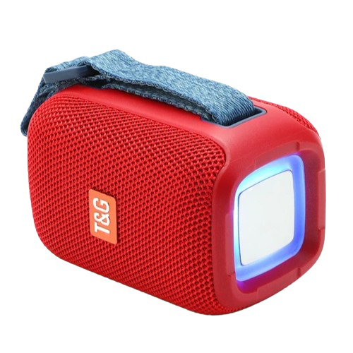 Портативна Bluetooth колонка TG339 5W з RGB підсвічуванням, Гучна блютуз колонка. Колір: червоний