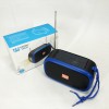 Bluetooth-колонка TG632 з радіо, ліхтарем, сонячною батареєю та гучномовцем. Колір: синій