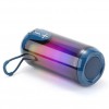 Bluetooth-колонка TG651 з RGB ПІДСВІТКОМ, акумуляторна колонка для музики, для вечірки. Колір: синій