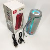 Портативна колонка Bluetooth з LED підсвічуванням TG288, акумуляторна колонка для музики. Колір: сірий