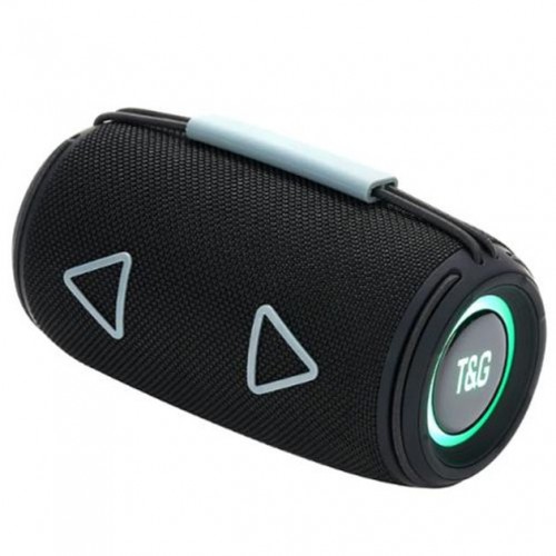 Bluetooth-колонка TG657 з RGB підсвічуванням 1500 mAh, Bluetooth колонка для гарної музики. Колір: чорний