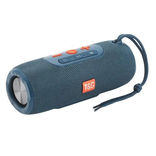 Портативна колонка Bluetooth TG341 зі шнурком, Бездротова колонка портативна потужна. Колір: синій