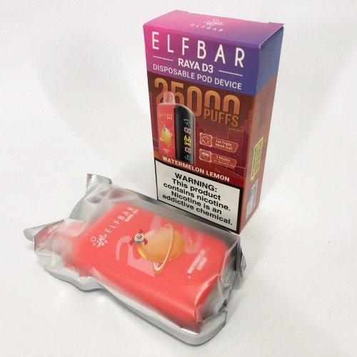 Elf Bar Raya D3 25000. Кавун Лимон (Watermelon Lemon)