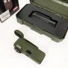 Ліхтарик-запальничка армійська MULTIFUNCTIONAL D51-COB, Запальничка на подарунок в упаковці. Колір: зелений