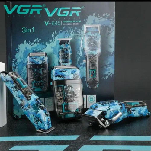 Професійний Набір 3в1 Professional Set VGR V-645 тример, машинка для стрижки волосся та електробритва