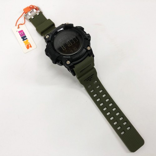 Годинник наручний чоловічий SKMEI 1384AG ARMY GREEN, годинник тактичний протиударний. Колір: зелений